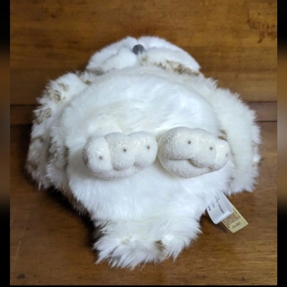 Miyoni By Aurora Snowy Owl Realistic Stuffed Animal Plush - Picture 4 of 4